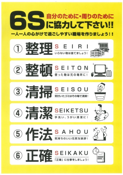 品質管理委員会 ムリ ムラ ムダを毎日改善 6s 活動 株式会社