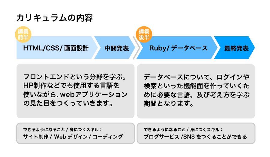 カリキュラムの内容